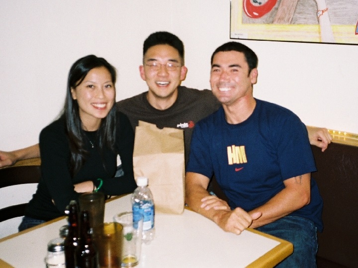 mike with friends thusa and chris